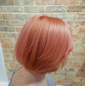 Salmon Pink Pastel Hair Colour