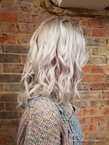 Soft pastel silver haircolour
