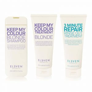 Eleven Australia blonde trio pack with keep my colour blonde shampoo, treatment and 3 minute repair treatment