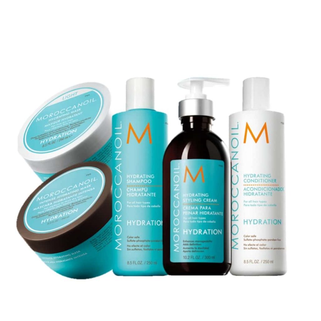 Moroccanoil hair products hydration shampoo and conditioner