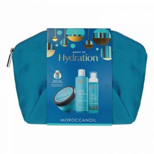 Moroccanoil magic of hydration Christmas gift set 2021 with intense hydrating mask, hydration shampoo, all in one leave in conditioner and mini treatment oil