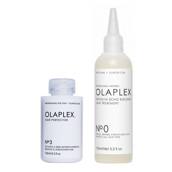 Olaplex No 0 intensive bond building hair treatment 155ml and No 3 hair perfector 100ml duo pack
