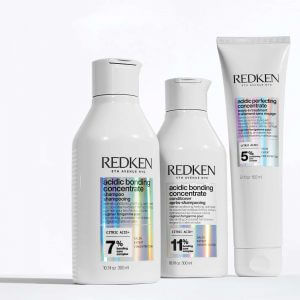 Redken Acidic Bonding Concentrate shampoo conditioner treatment Trio Pack