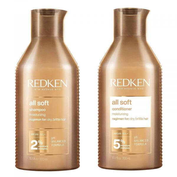 Redken All Soft Shampoo 300ml and Conditioner 300ml duo bundle offer