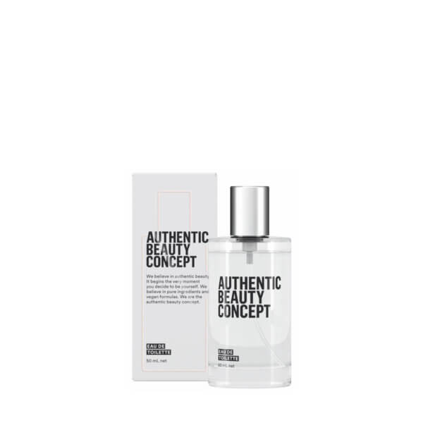 Authentic beauty concept eau de toilette fragrance 50ml for hair and body with packaging box