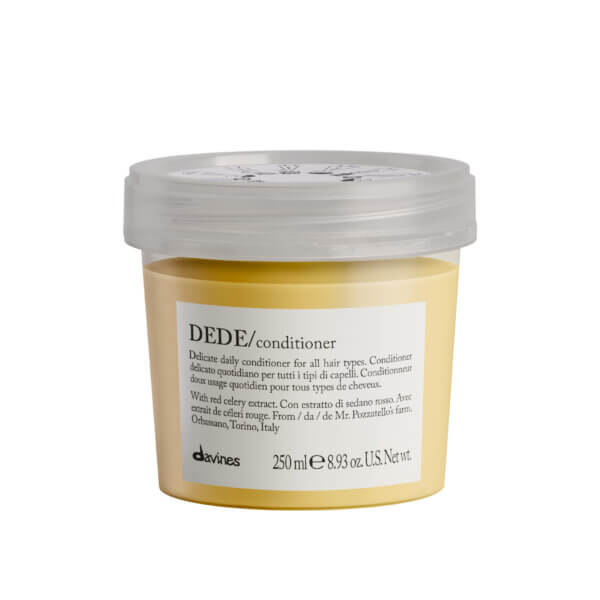 Davines Dede Conditioner 250ml in Davines Plastic Neutral Packaging which is also designed to minimise any product waste