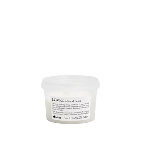 Davines Love Curl Conditioner 75ml for curly hair in Davines Plastic Neutral Packaging which is also designed to minimise any product waste