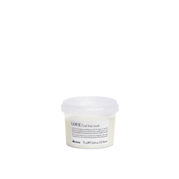Davines Love Curl Hair Mask 75ml for curly hair in Davines Plastic Neutral Packaging which is also designed to minimise any product waste