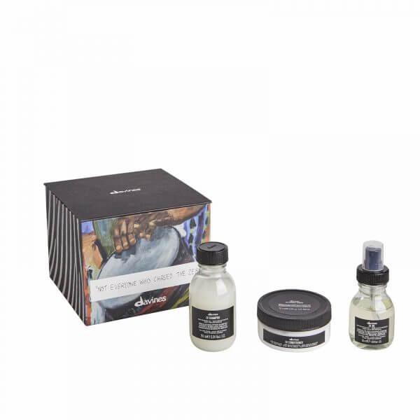 Davines Oi mini christmas gift set with Oi shampoo, conditioner and oil minis 2022