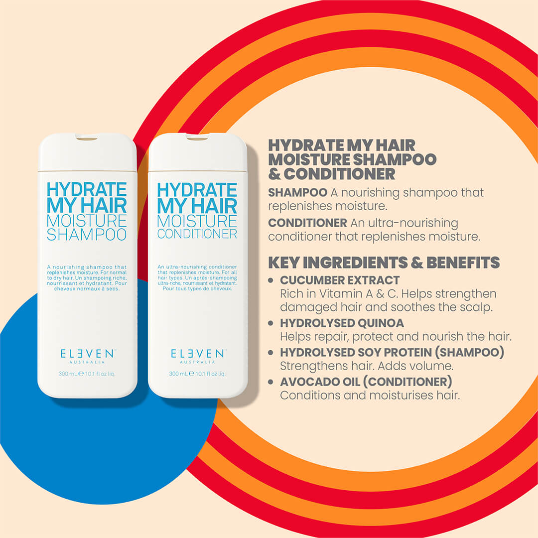 Eleven Australia hydrate shampoo and conditioner ingredients and benefits