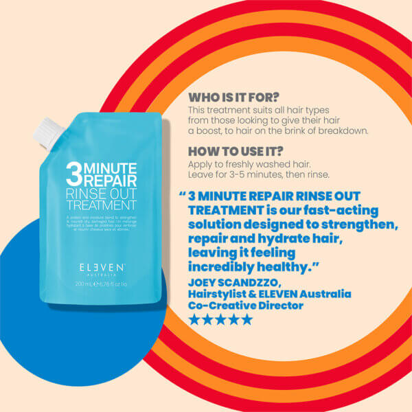 How to use Eleven Australia 3 minute repair rinse out treatment