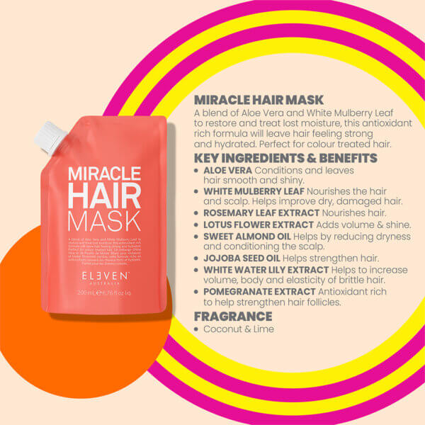Eleven Australia Repair trio Christmas gift set 2025 miracle hair mask ingredients and benefits