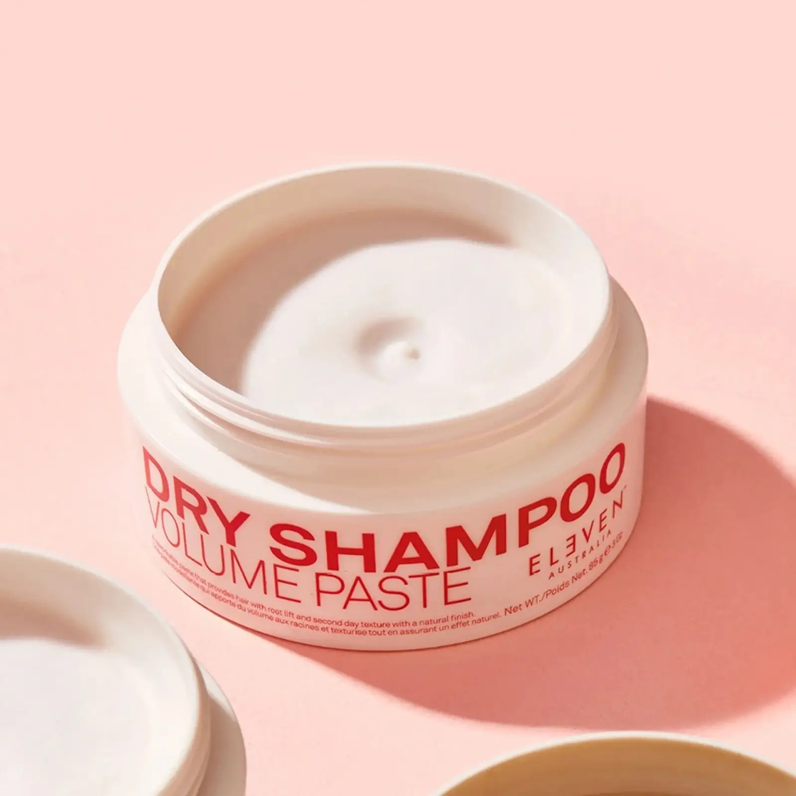 Eleven Australia dry shampoo volume paste with lid removed