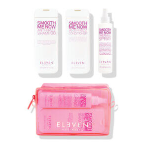 Eleven Australia smooth trio Christmas gift set 2023 with Smooth me now shampoo, conditioner and thermal spray