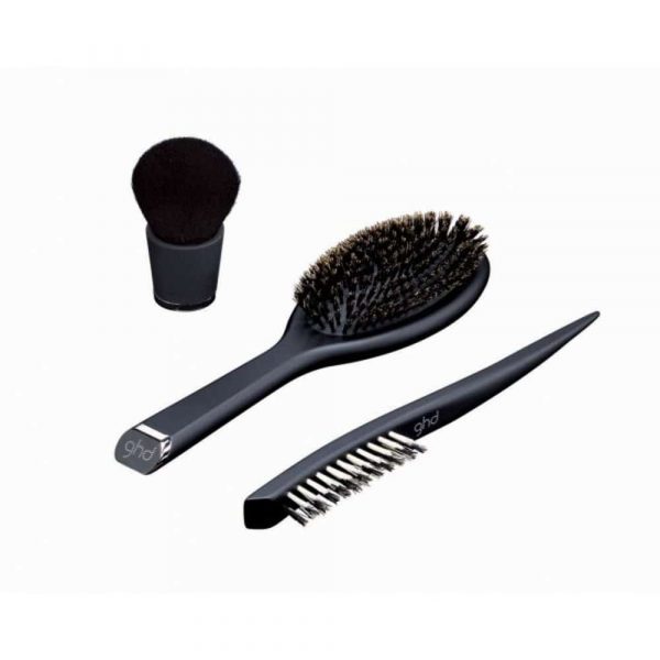 ghd dressing kit natural bristle wooden handle brushes