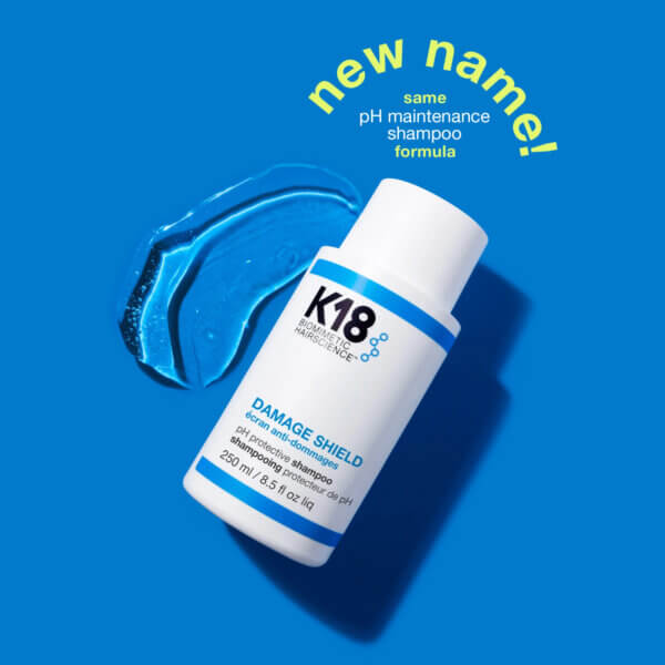 K18 Damage Shield Shampoo the new name for pH Maintenance shampoo