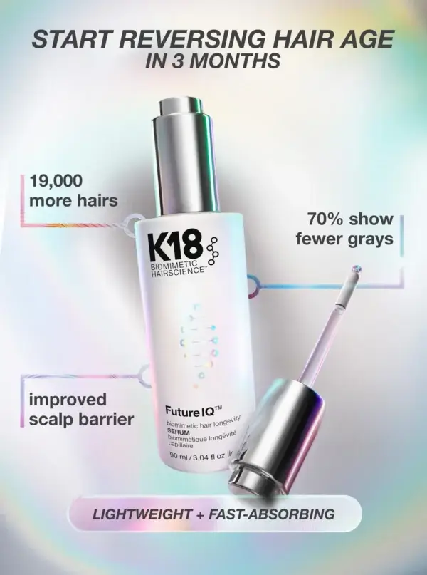 K18 FutureIQ Biomimetic Hair Longevity Serum benefits