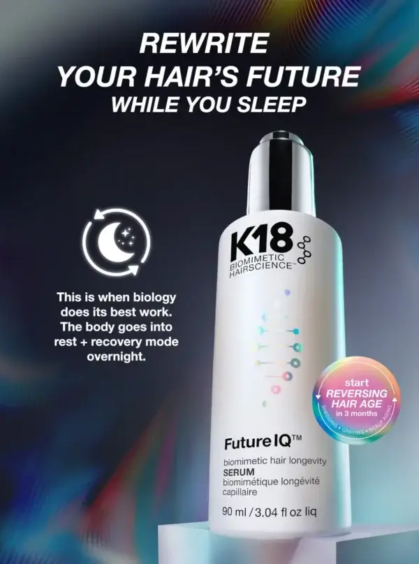 K18 FutureIQ works overnight while you sleep