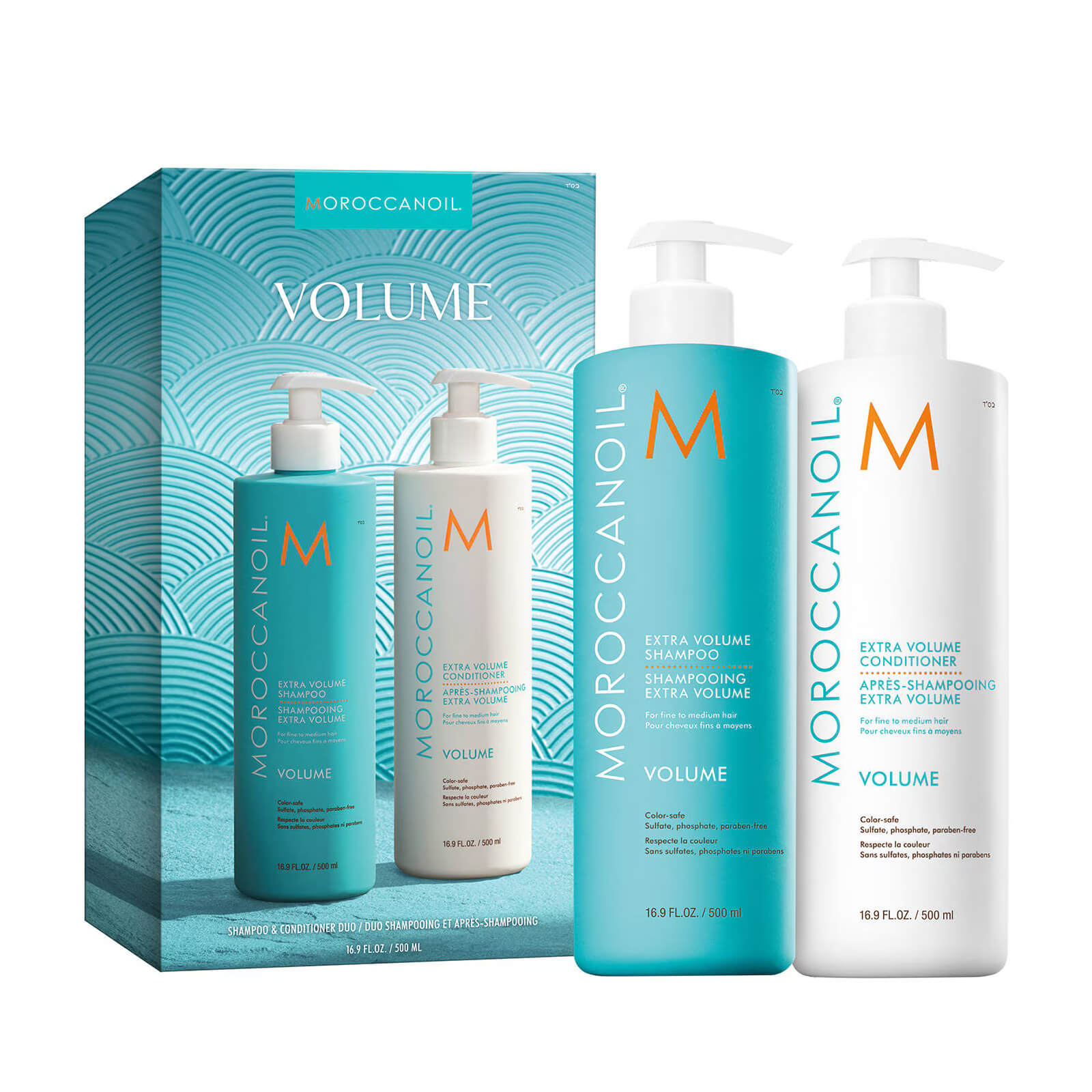 Moroccanoil Extra Volume shampoo & conditioner 500ml duo