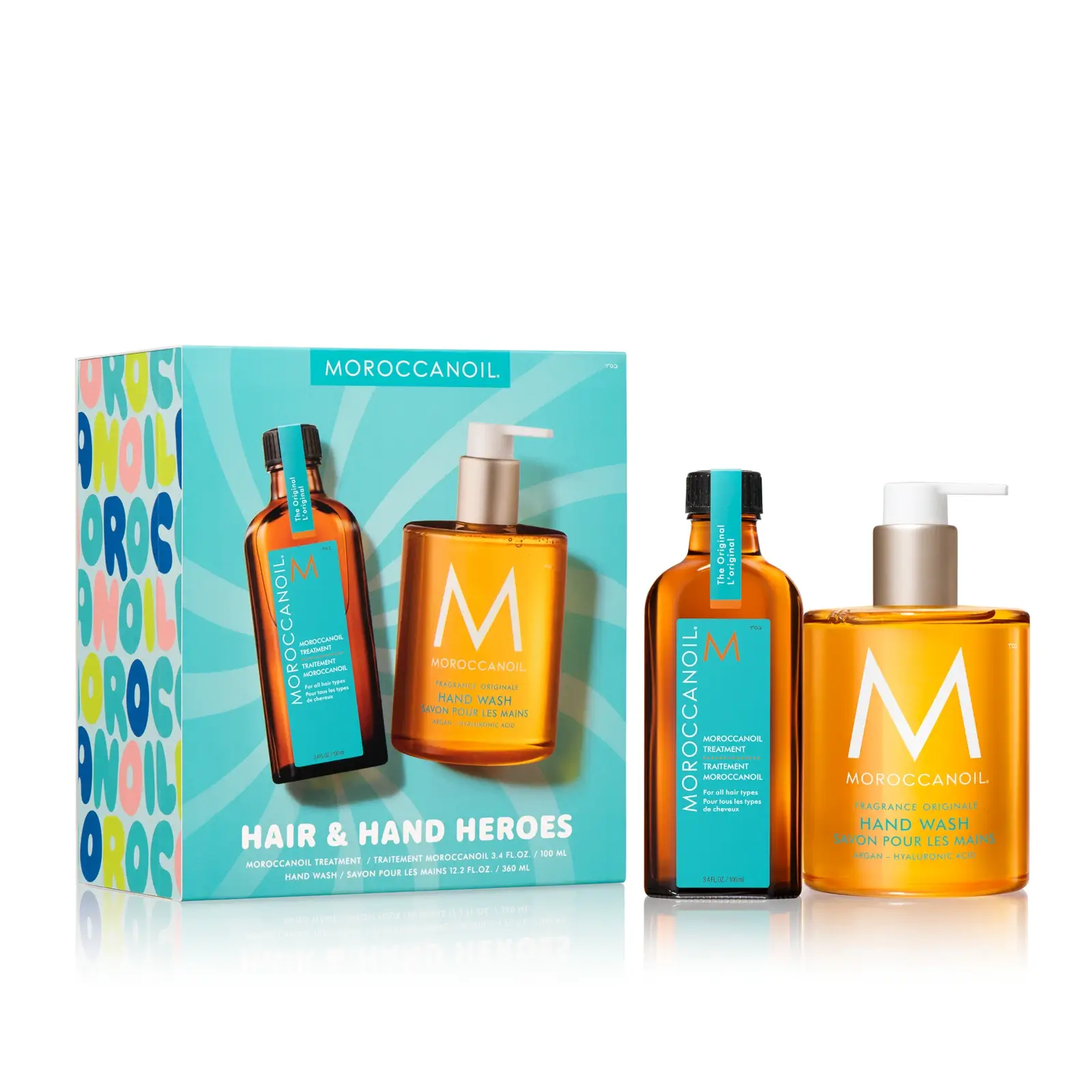 Moroccanoil hair hand heroes original oil gift set