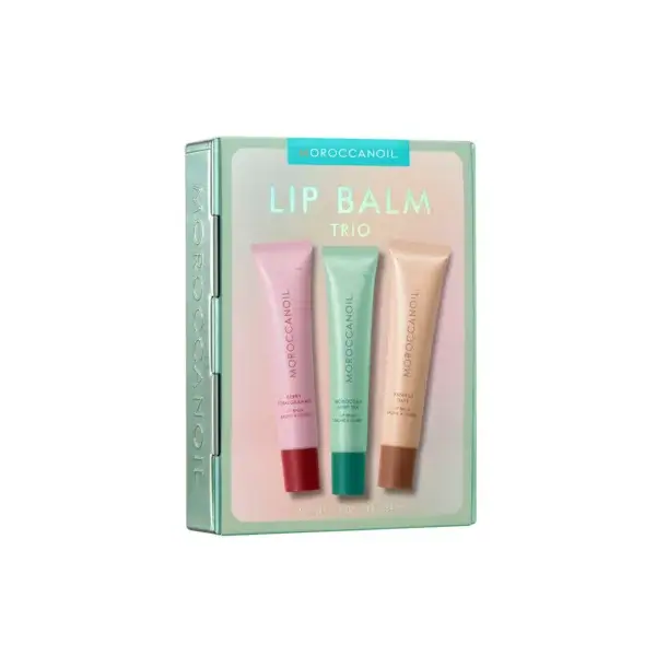 moroccanoil lip balm trio gift box