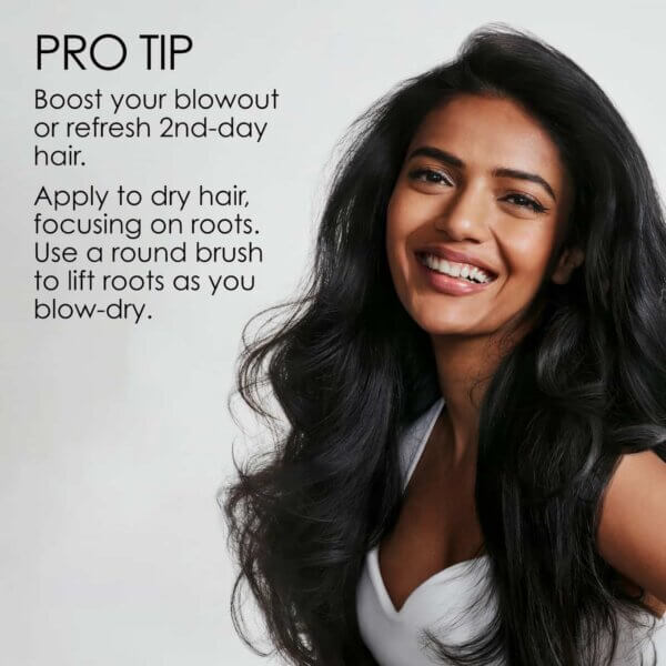 Olaplex volumising blow dry mist Pro Tip for using on second day dry hair