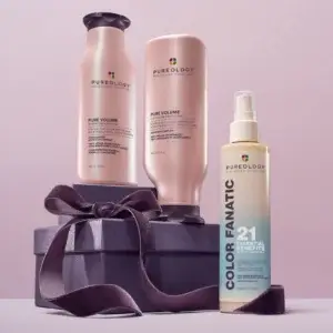 Pureology Pure Volume Christmas Gift Set 2026 with Pure Volume Shampoo, Conditioner and Colour Fanatic Treatment Spray