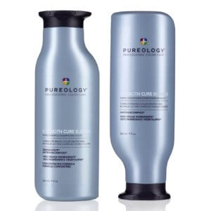 Pureology strength cure blonde duo pack containing 266ml strength cure blonde shampoo and conditioner