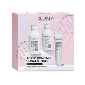 Redken Acidic Bonding Concentrate Christmas Gift Set 2023 in pink gift box