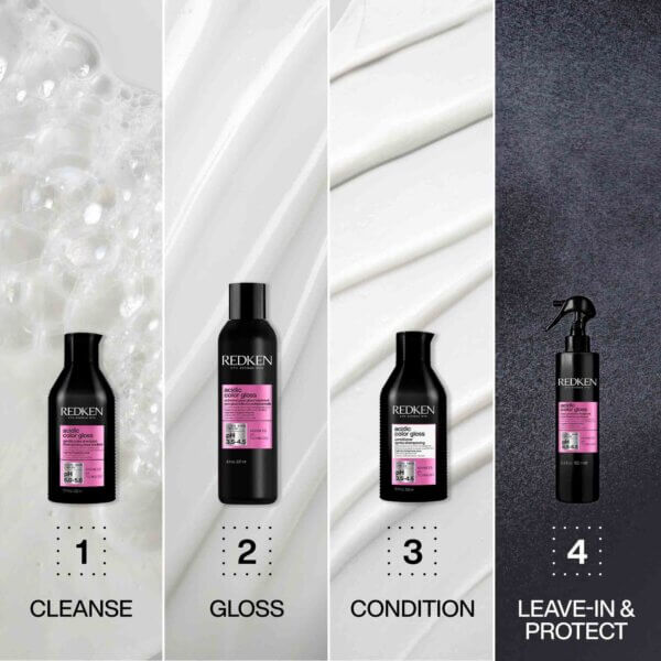 Redken Acidic Colour Gloss 4 steps treatment