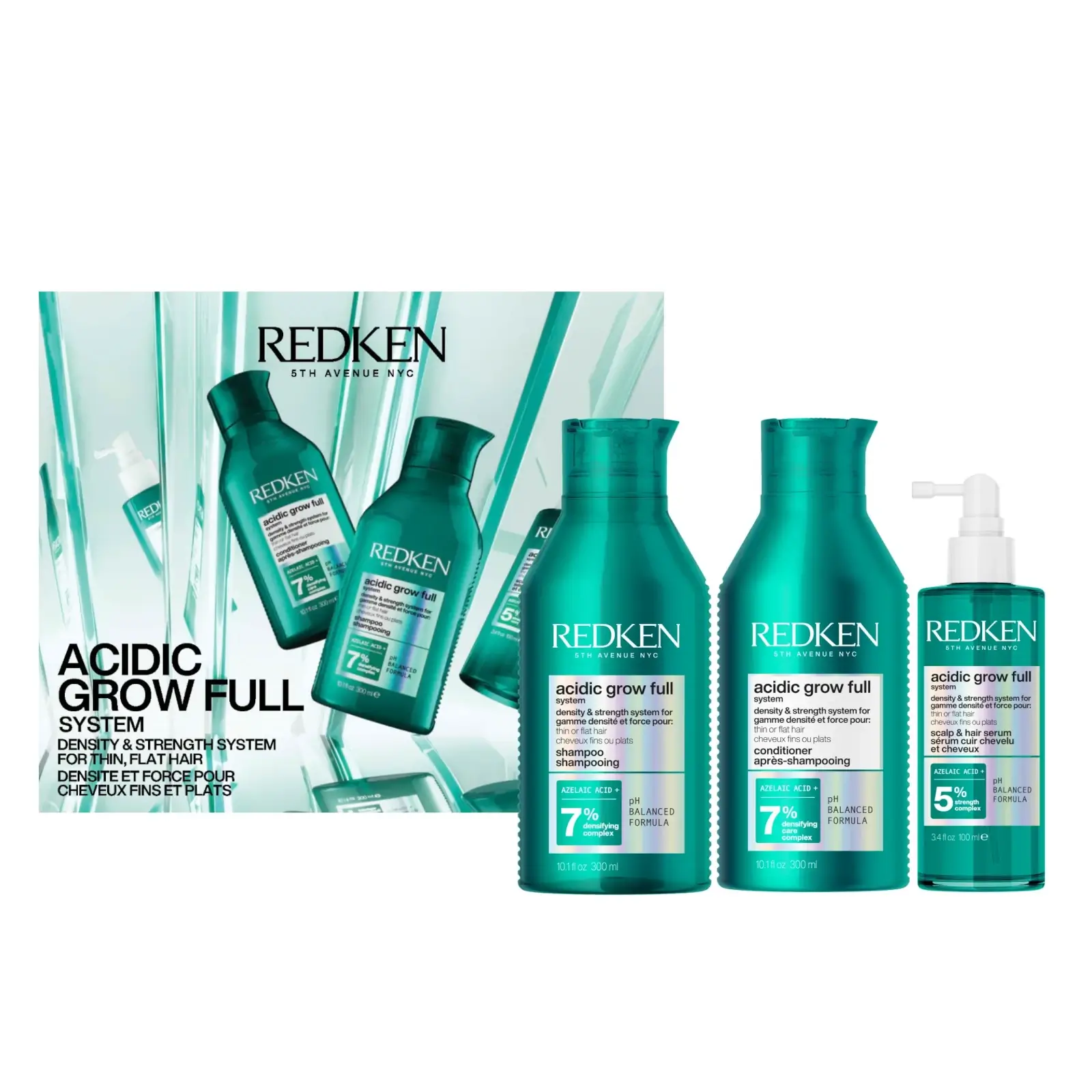 Redken Acidic Grow Full System Christmas 2026 Gift Set showing products and gift box