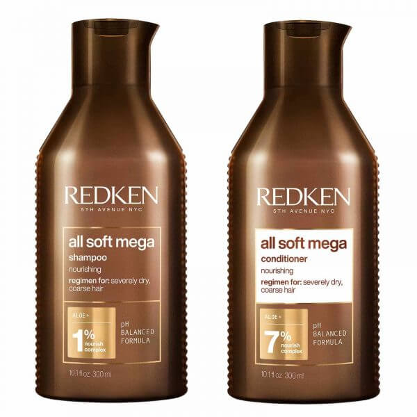 redken all soft mega shampoo 300ml conditioner 300ml great value duo pack