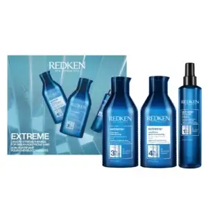 Redken Extreme Christmas Gift Set 2026 with shampoo and conditioner and anti-snap leave in treatment