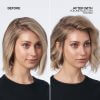 Redken Volume Injection before and after hair image showing more volume